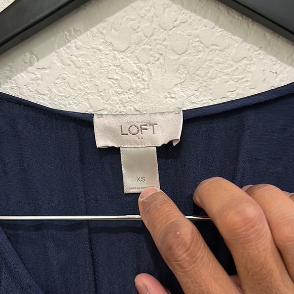 Loft Dress in Maroon and Navy in Size XS - Picture 5 of 9